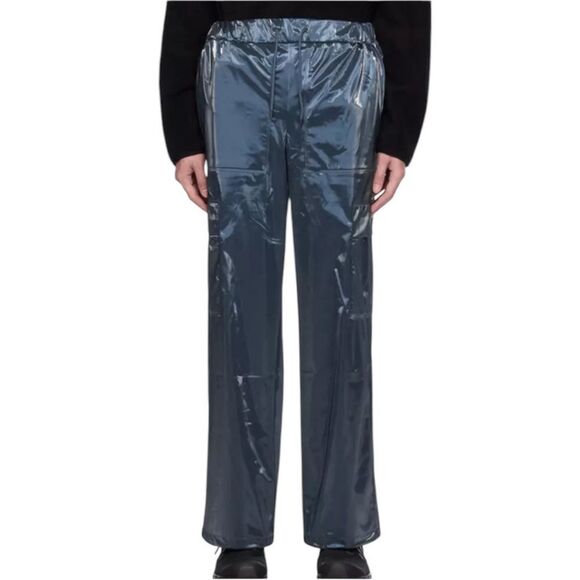 RAINS UNISEX CARGO RAIN PANTS WIDE W3, Sz Medium - Picture 1 of 9